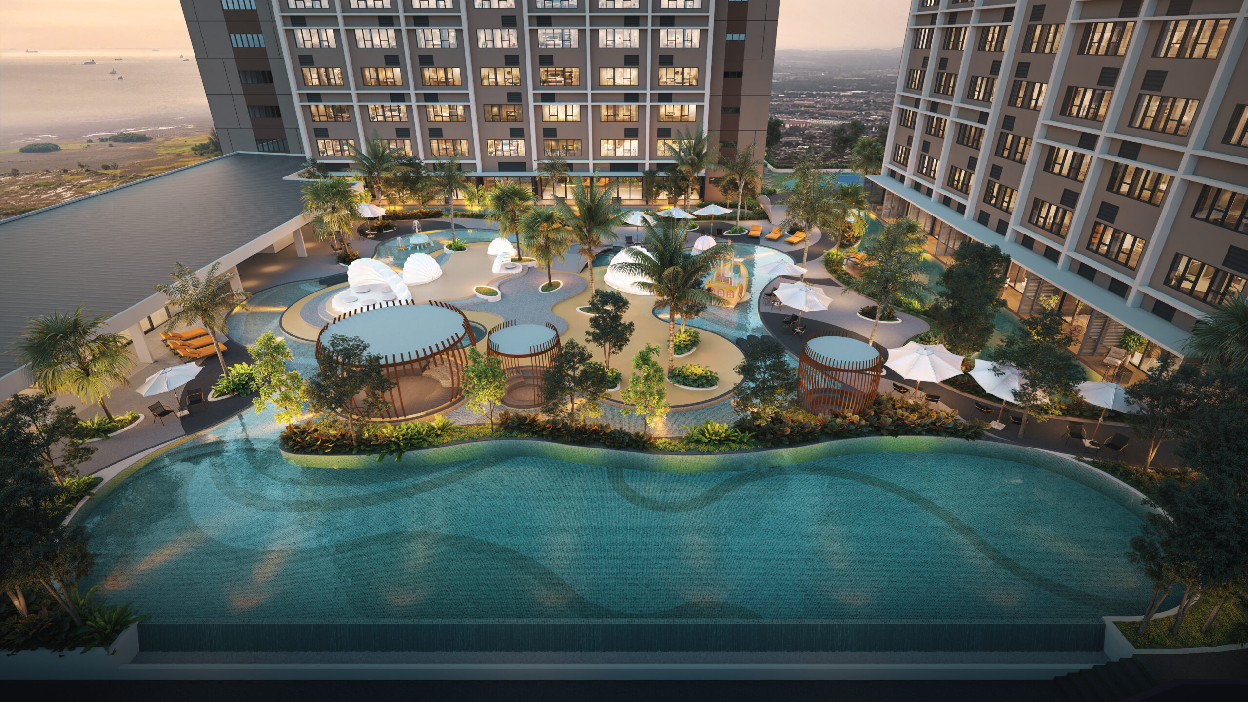 TAGBAY Suites Podium Facilities View